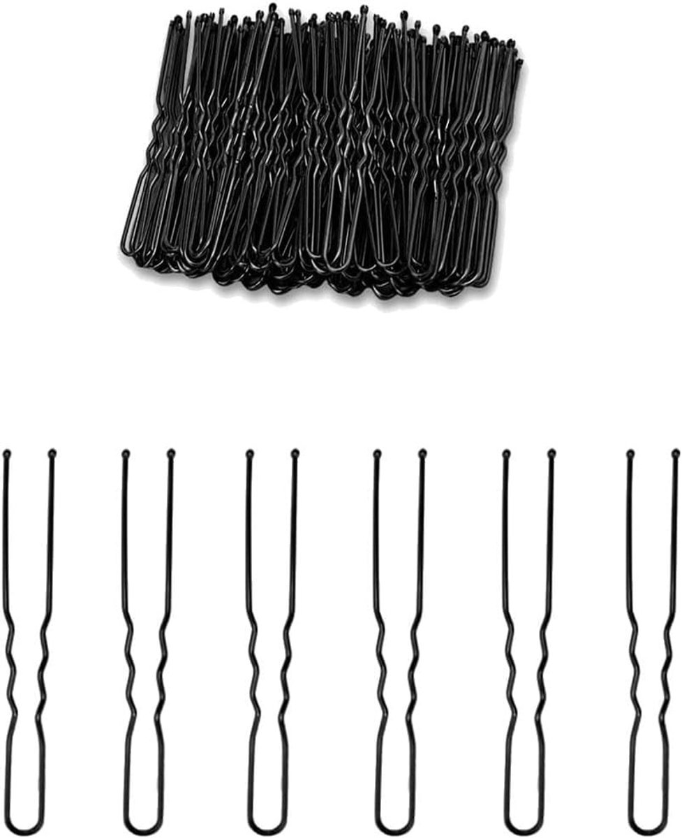 Zwarte haarspelden van 7 cm, 50 stuks, perfect voor opsteekkapsels en styling, geschikt voor alle haartypes en dagelijks gebruik
