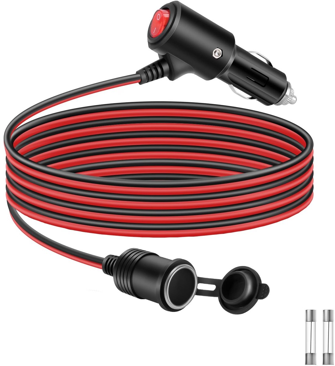 Omgoods - Cigarette Lighter Splitter Kabel 12V