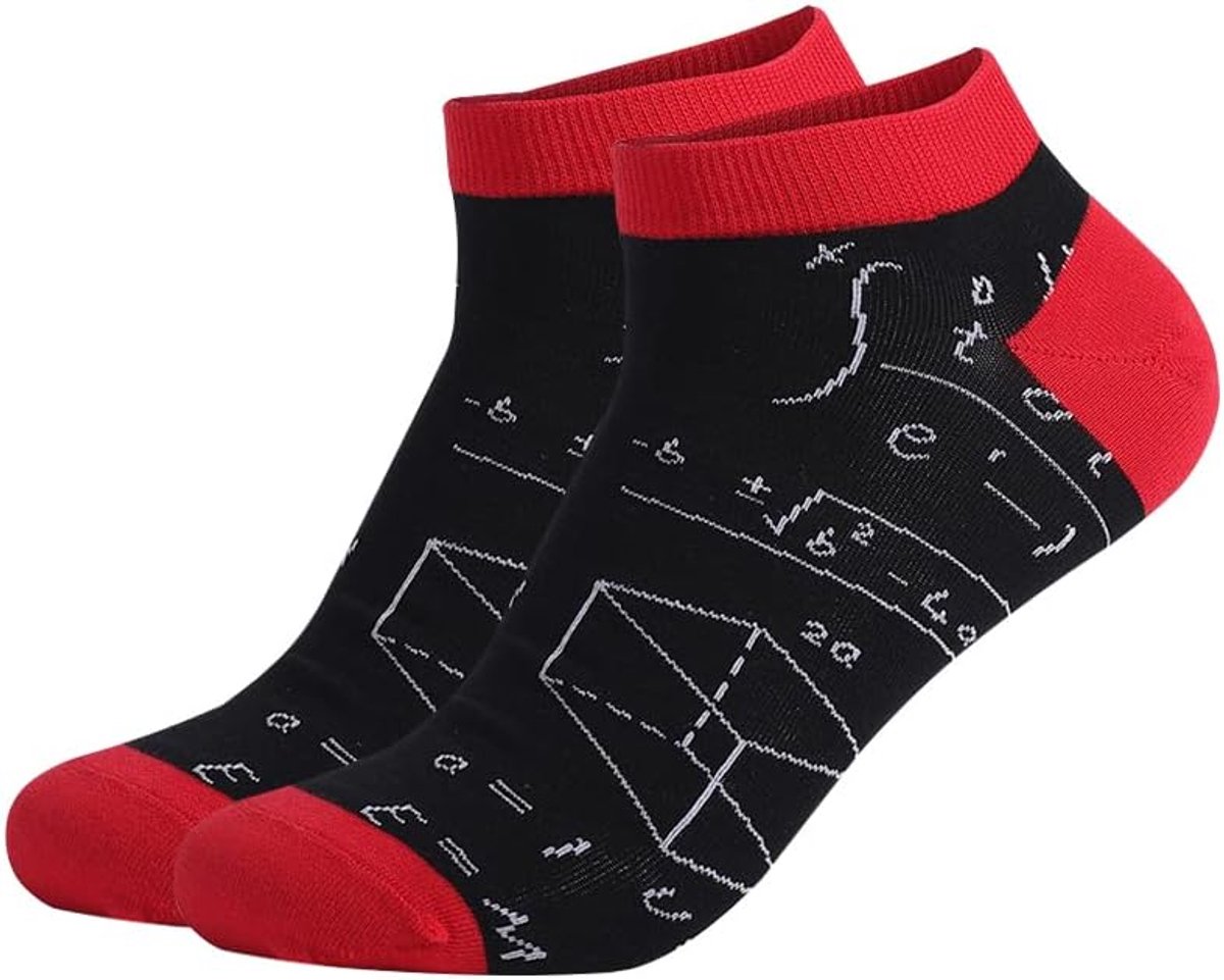 Sokken voor heren en dames, grappige sokken, wiskundige sokken voor mannen, cadeau, nieuw katoen, uniseks, sportsokken, skateboardsokken voor zomer en winter