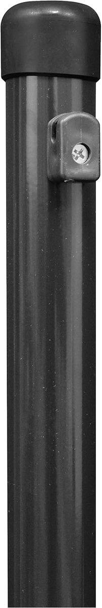 Palen voor draadhekken, zinkfosfateerd, antraciet-metallic met kunststof coating, lengte 1500 mm, diameter palen: 34 mm
