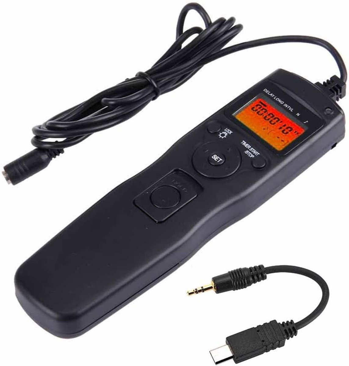 LCD-timer afstandsbediening time-lapse intervalometer afstandsbediening voor Sony M3 A7, A7 II, A7R, A7R II, A7S, A99 A3000, A5000, A5100, A6000, A58, NEX-3N, HX50V, HX90V, HX300, HX400, HX400V