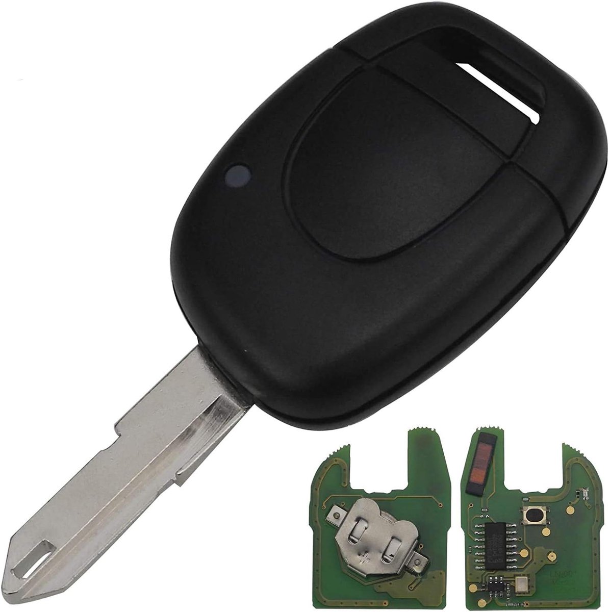 Radiografische sleutelbehuizing met programmeerelektronica compatibel met Master Kangoo Clio Twingo 433 MHz