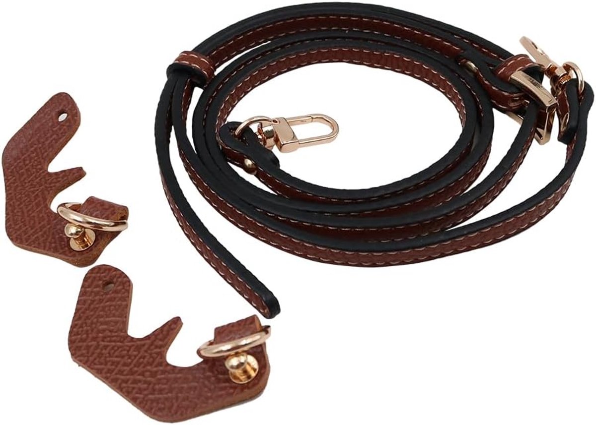 Schouderriem voor Longchamp dames lederen riem voor portemonnee, handtas schoudertas