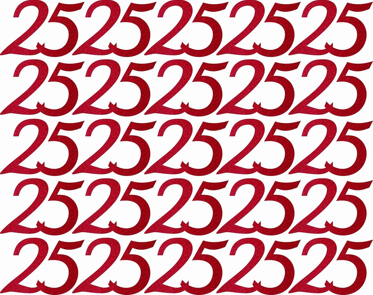 Knutsel-News strooidecoratie, Fliz, Bordeaux, 18 x 12 x 3 cm, 25 stuks