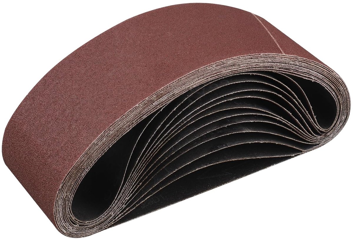 Banden 75 x 533 mm, 12 stuks korrelgrootte 120 schuurband
