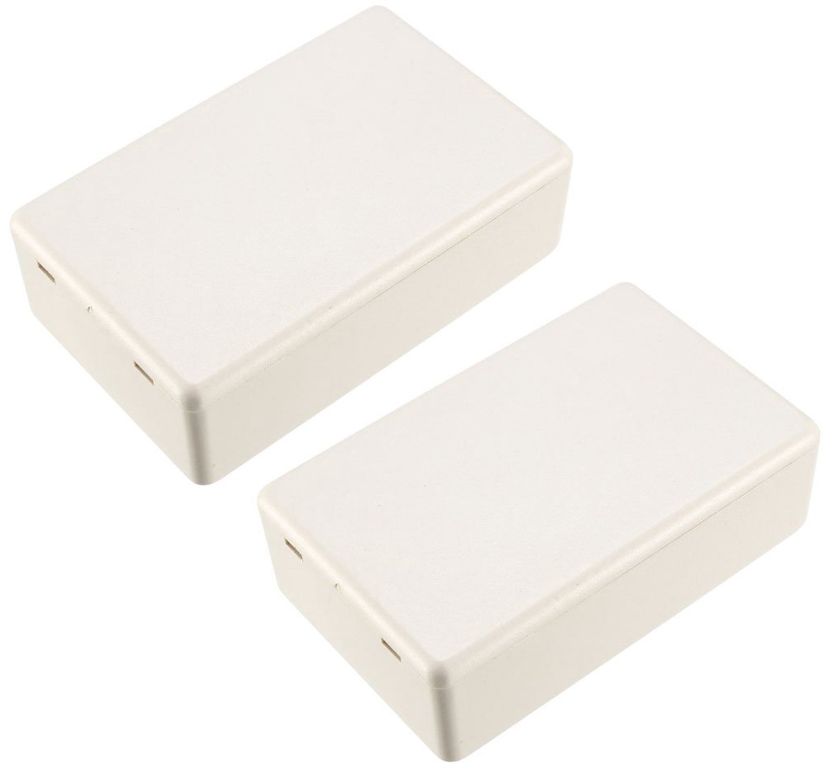 Sourcing map 2pcs 80x50x26mm elektrische plastic behuizing junction DIY Beige doos