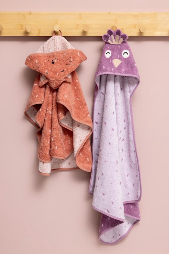 Trixie badcape kind 70x130cm Mrs. Peacock - zachte kinderbadjas. van Trixie — afbeelding 3