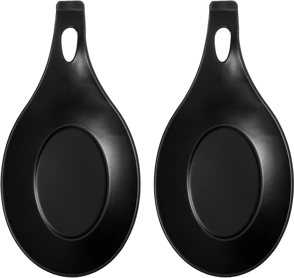 2-delige lepelstandaard voor de keuken - lepelhouder - siliconen lepelstandaard - hittebestendig - herbruikbare lepelstandaards voor keukens - geschikt voor houten - ijzeren - theelepels