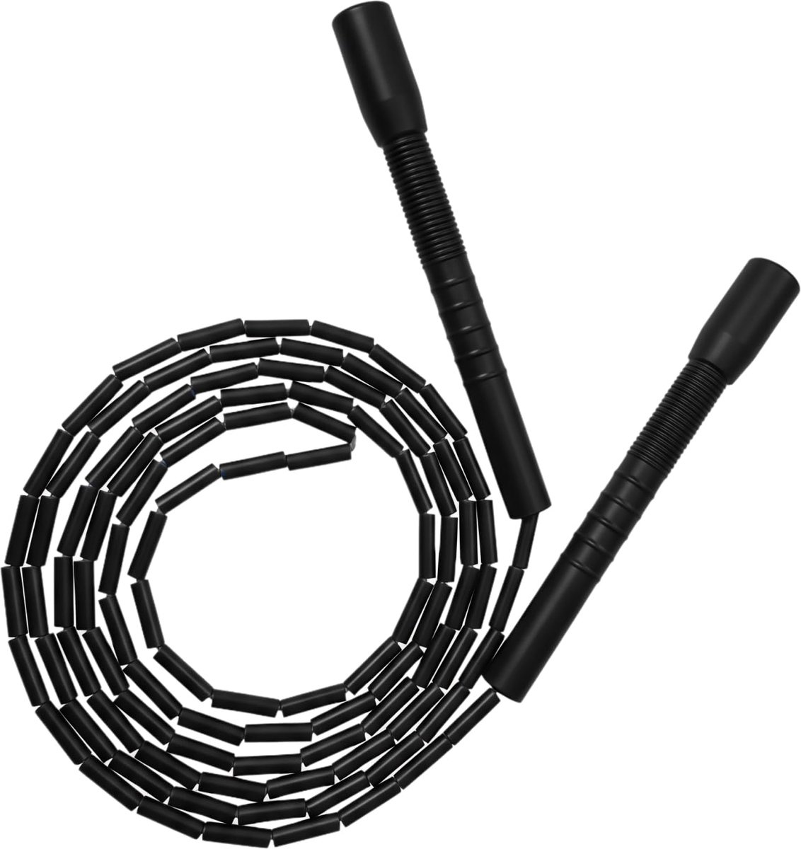 Springtouw met Kralen - Verstelbaar 2,8 m Fitness Springtouw - Lichtgewicht Polypropyleen Touw met PVC Kralen & Onbreekbare Handgrepen - Ideaal voor Cardio, Freestyle, Boksen, CrossFit & Conditietraining