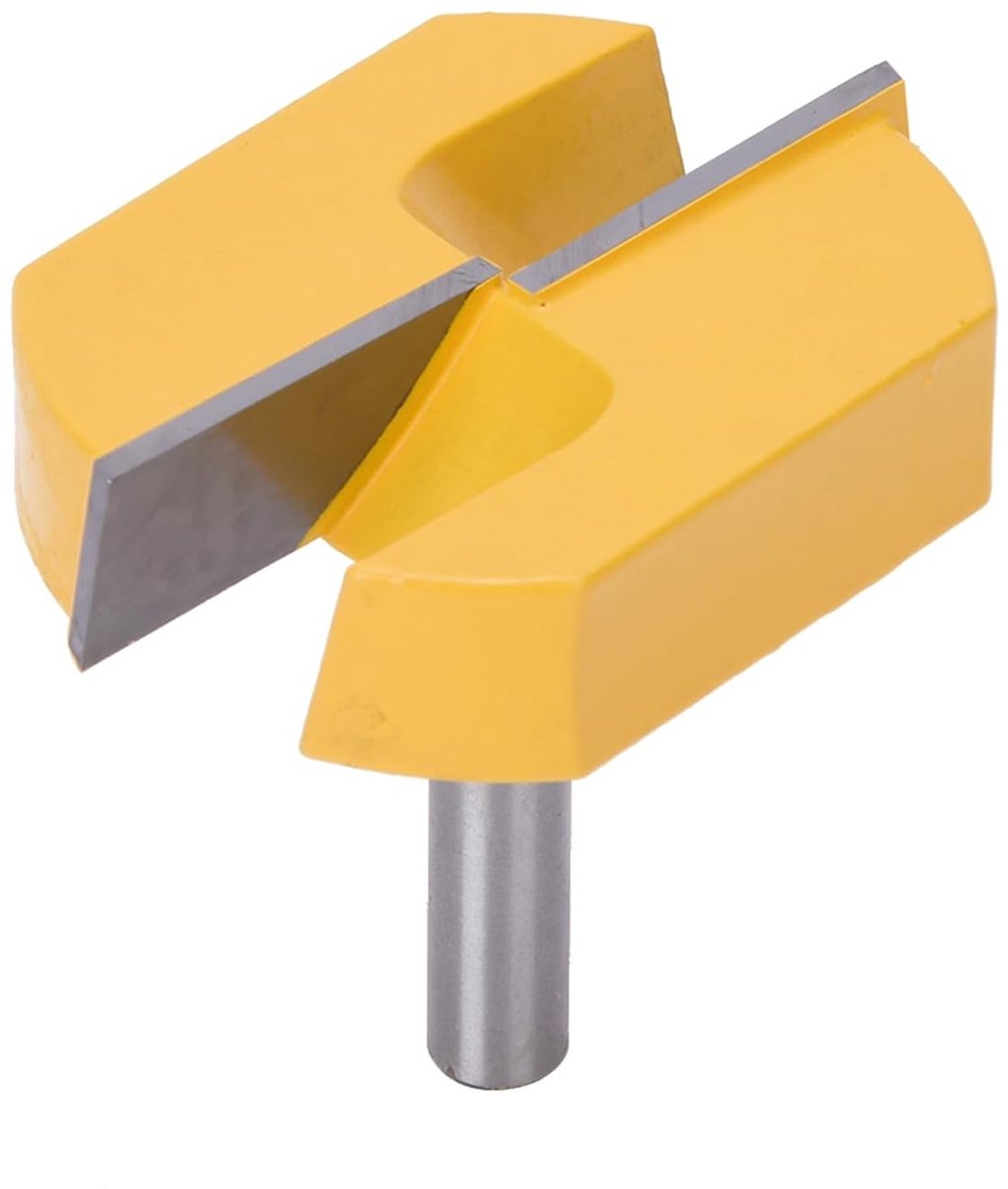 8 mm schacht - vloerreiniging - freesset - hardmetalen schacht - vloerreiniging - frees - 57 mm snijdiameter - T-groeffrees voor hout - spaanplaat - bovenfrees - schaaffrees