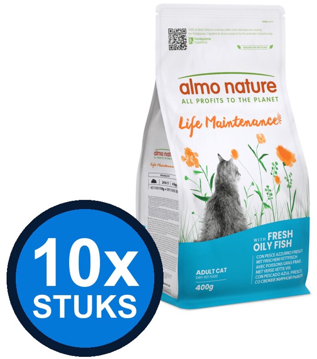 Almo Nature Almo Nature Life Maintenance cat vette vis 400gr