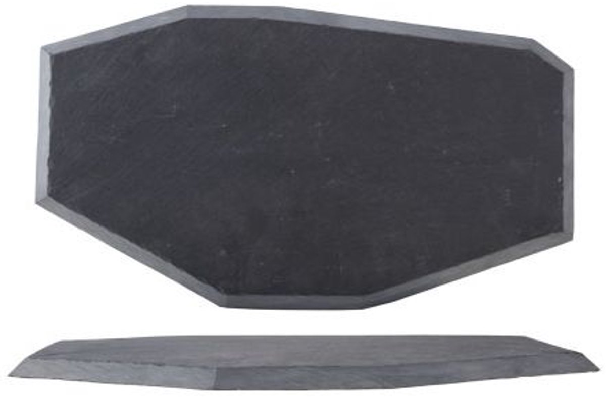 Cosy & trendy leisteen bord 34x20xh1,5cm 6-hoekig