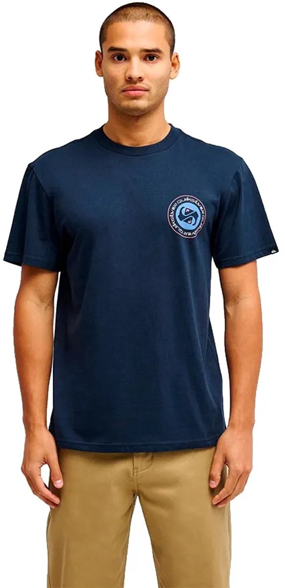 Quiksilver Evo Duality T-shirt Met Korte Mouwen S Man Blauw
