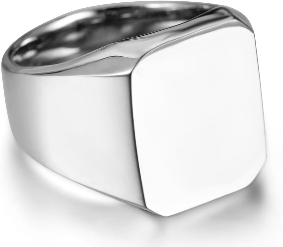 Herenring, zegelring, bandring, duimring, roestvrij staal, zilver, goud, zwart, bruiloft, verloving, verloving, comfort, herenaccessoires, Roestvrij staal, geen gegevens
