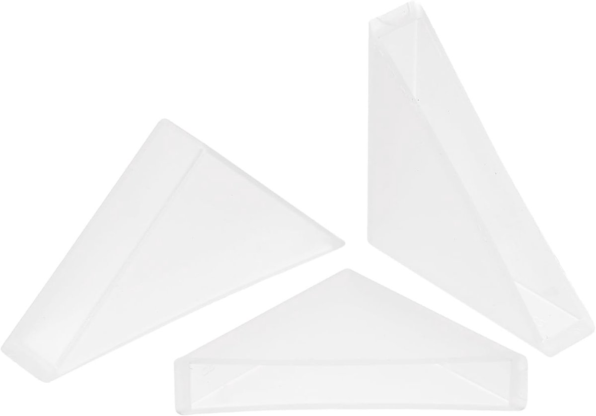20 stuks randbescherming van kunststof, 8 x 50 mm, kussens voor hoekbescherming van glas, spiegels, tegels, wit