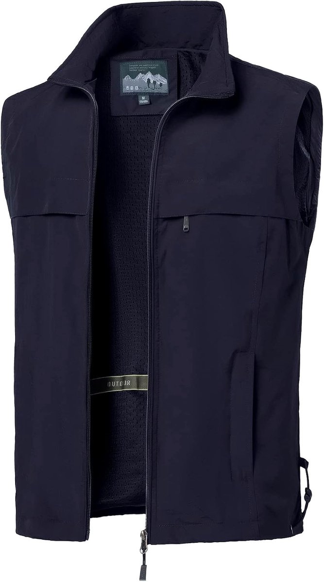 Outdoor Vissen Multi Pocket Zomer Sneldrogend Sport Zip Jas