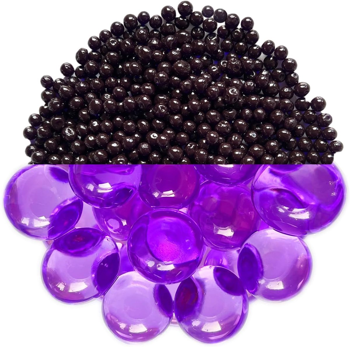 Trendfinding 100 g watervasthoudende decokorrels paars, korrelgrootte 6-8 mm, decoratie voor bloemen en planten, 10 liter, zeer zuinig, veelzijdig gebruik