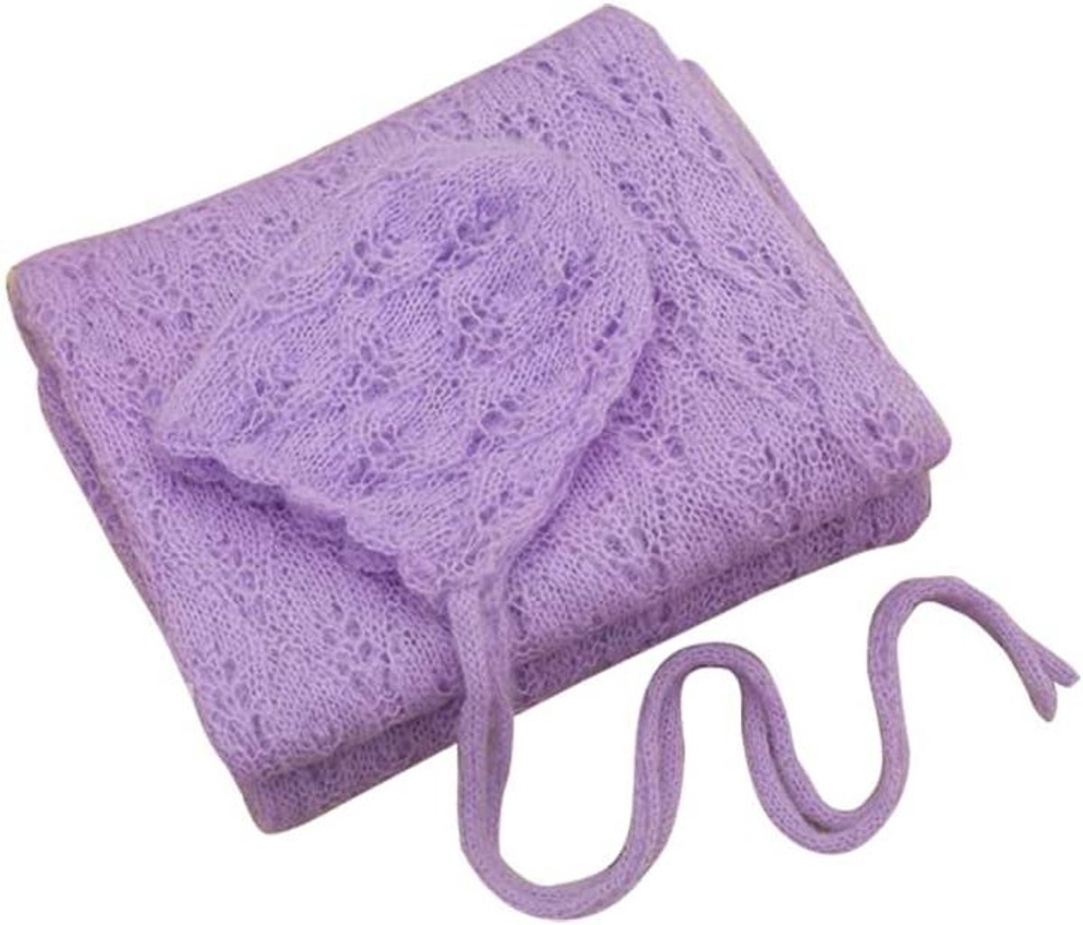 Baby Wrap Set - Fotografie Dekens - Pasgeboren Fotoshoot - Zachte Stretch Stof - 200x35 cm - Legergroen