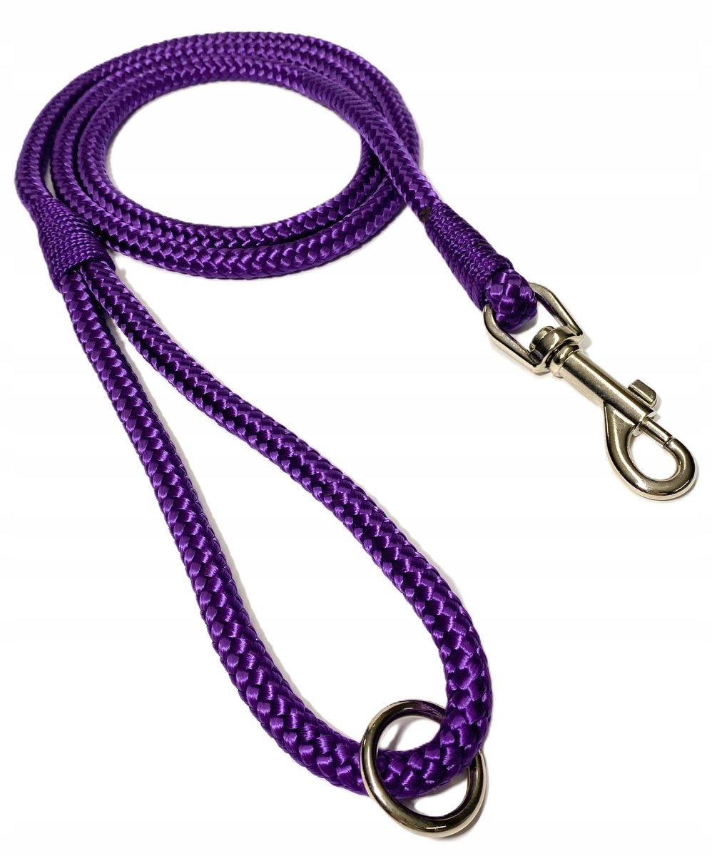 Sterke Paardenlijn 150cm/10mm met Ring, Paars