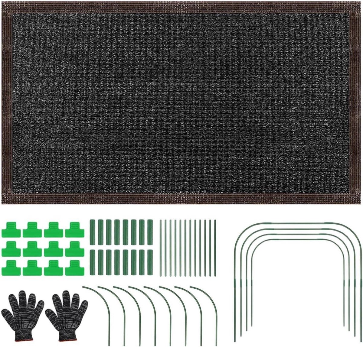 Beschermingsdoek Tuin - Zonnedoek Planten - Planten Beschermen - UV-bestendig Ademend - 200 x 100 cm - Groen