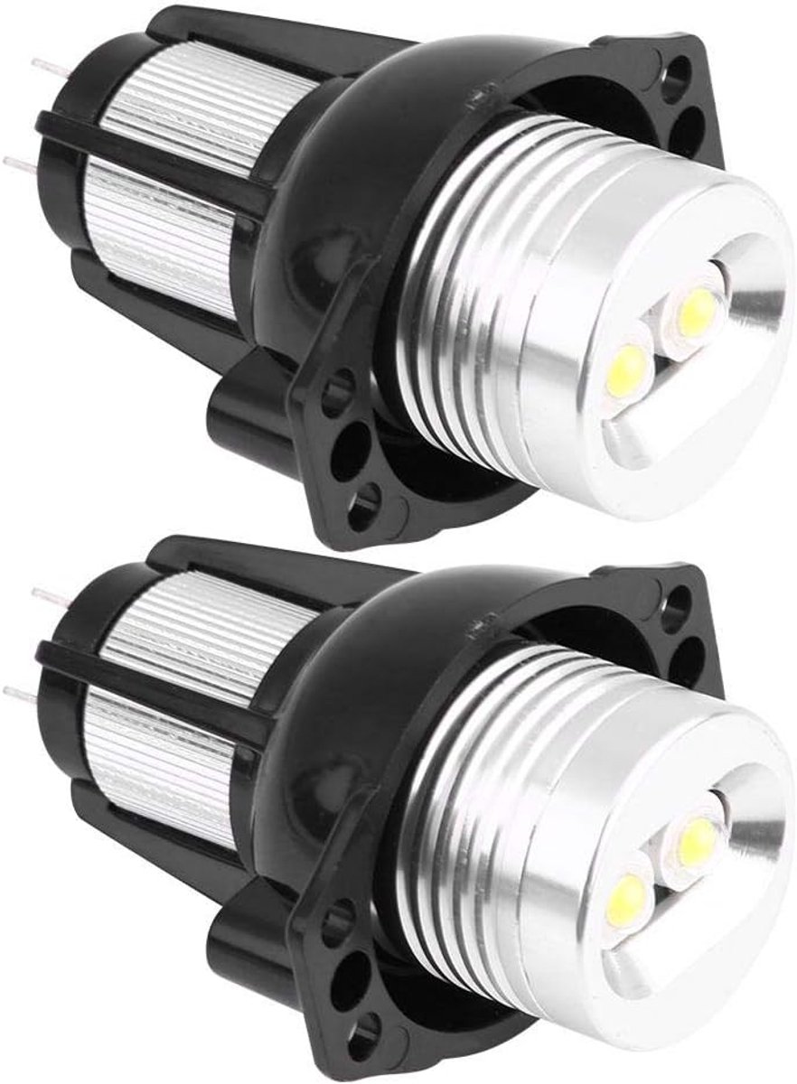 E91 nachtlampje, auto-engelogen, led-lamp, ledlicht, 2 stuks, 12 W, LED, Angel Eyes, Halo markeringsring, vervanging voor E90 E91 05‑08 automatische lampen
