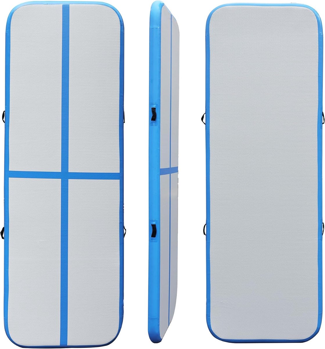 Track 300 x 100 x 10 cm, blauw/grijs met elektrische pomp