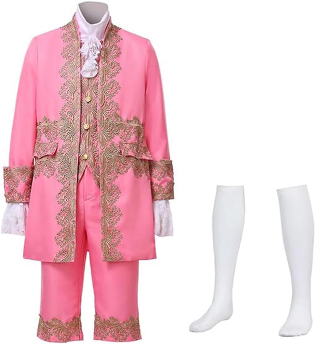 Victoriaans kostuum voor heren, middeleeuws rococo hofstijl, prins cosplay outfit set