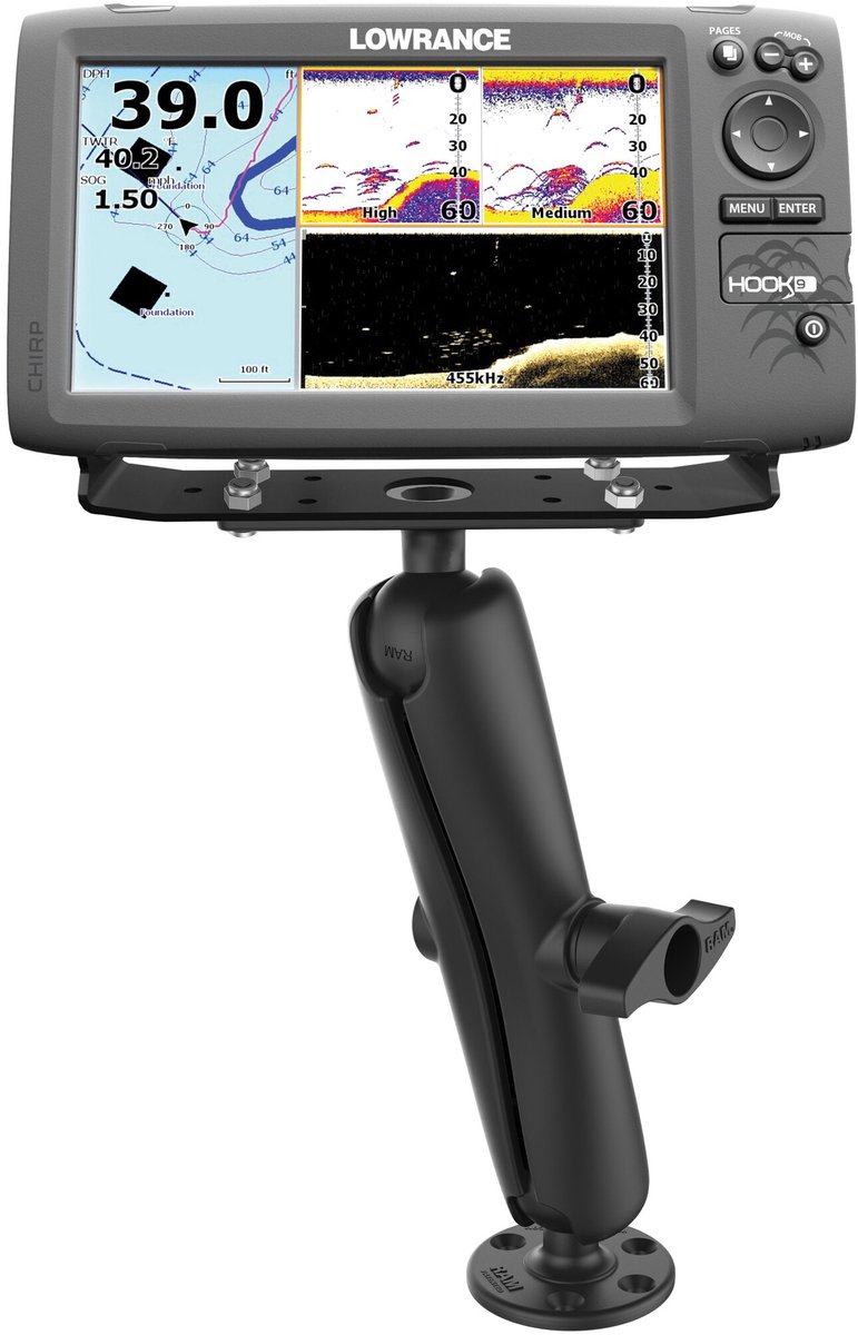 D-maat montage steun Mount for 9"-12" Fishfinders and Chartplotters RAM-D-115-E