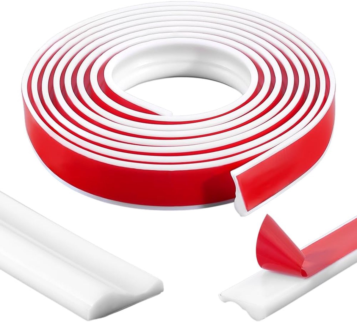Zelfklevende wandbekleding, flexibel, pvc, 4 m x 31,5 mm, voor spiegellijsten, woonde