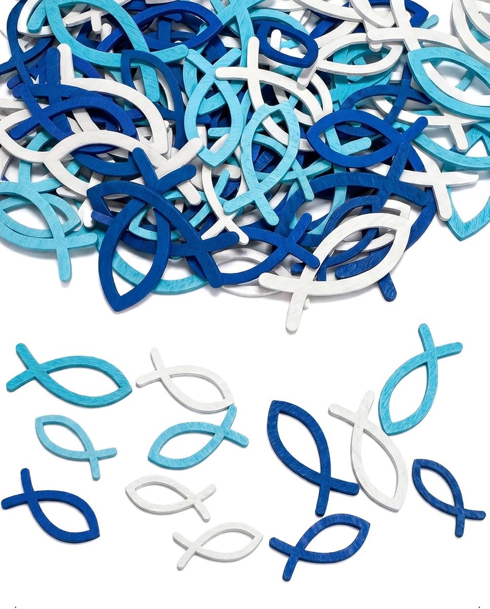 180 stuks wit blauw houten vissen strooidecoratie tafeldecoratie bruiloft verjaardag voor gastgeschenken bruiloft verjaardag vrouwen mannen accessoires