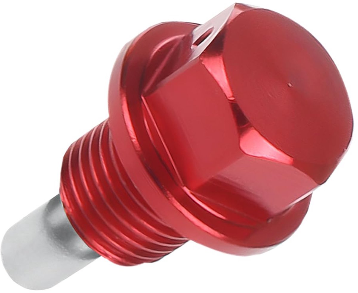 Roestvrij stalen opvangbak afvoermoer bout, carter afvoermoer bout rood koper crush wasmachine compatibel met BMW Volvo Ram Dodge & Porsche (rood/M 12 x 1,75 cm)