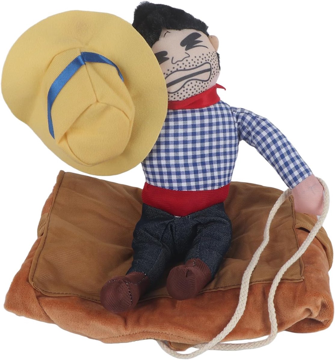 Hond Kostuums, Nieuwigheid Grappige Halloween Huisdier Hond Kostuum Kleding Cowboy Dress up Jassen Jas voor Kleine Medium Grote Honden, XL, Rijden