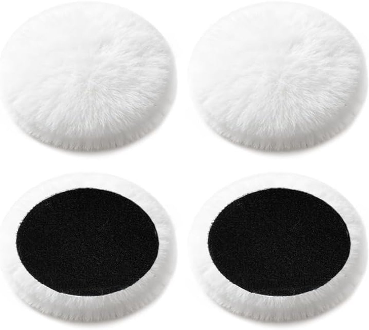 4 stuks polijstschijven, polijstpad van zachte wol, 125 mm, voor boormachine, haakse slijper, voor polijsten, slijpen, waxen, auto, meubels