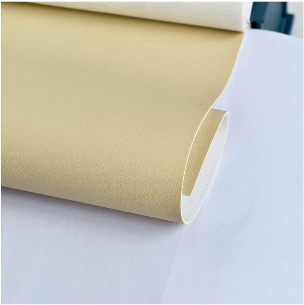 Wangk Kunstleer Kunstleer Kunstleer Kunstleer Lederen Doek Bekleding Stof Materiaal.Breedte137 cm Kunstleer Kunstleer PU Stof Lederen Leerleer Leerdoek-Khaki 3 # 1.37x6m