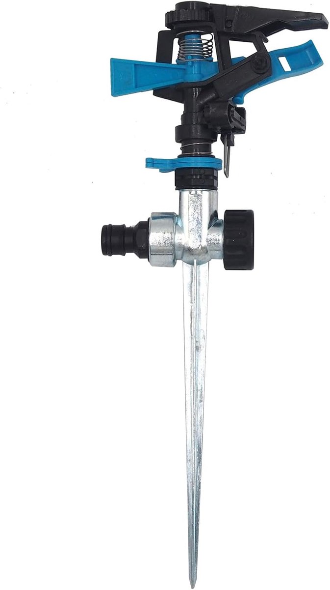 Automatische gazonsproeier, roterende tuinsproeier, impulsen, regelbare waterstroom, voor gazon, landbouw, bloemen