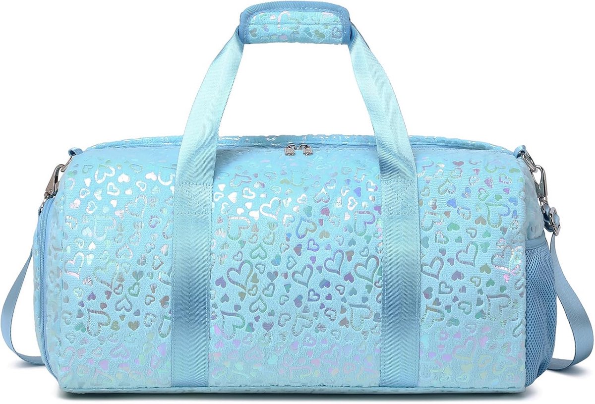 Sporttas voor meisjes, kinderen, danstas, weekendtas, kinderen, reistas, meisjes, ballettas, gymtas, ballerina's
