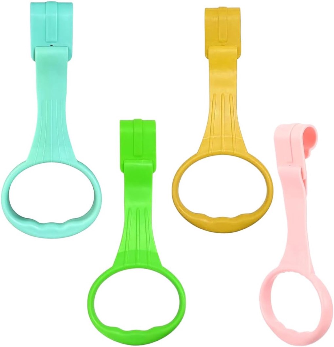 4 stuks ringen voor wiegjes en box, voor baby's met zachte pastelkleuren en om op te staan, voor box, box, kinderbed