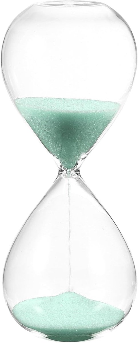 10 minuten zandtimer, zandhorloge, uurglas, zandloper, timer, klok voor woonkamer, thuiskantoor, restaurant, decoratie, lichtblauw