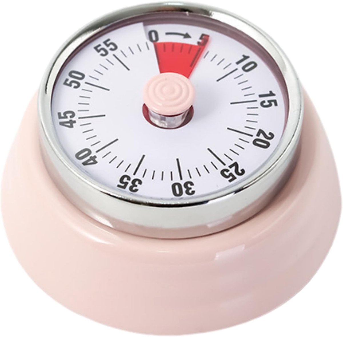 Visuele timer, magnetische afteltimer van 60 minuten, luid | Alarm van roestvrij staal en ABS magnetische keukentimer voor keuken studie werk