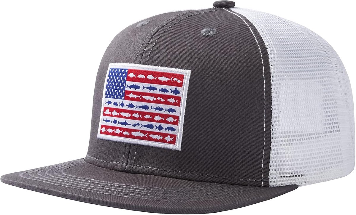 Platte rand Trucker Cap Verstelbare Snapback Hoed Mesh Terug voor Mannen Vrouwen Vissen Jacht