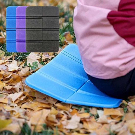 3 stuks opvouwbare zitmat, geïsoleerd inklapbaar zitkussen, opklapbare zitmat, schuimrubber, XPE opvouwbare waterdichte zitmat, voor camping, park, picknick enz. (drie kleuren) — afbeelding 2