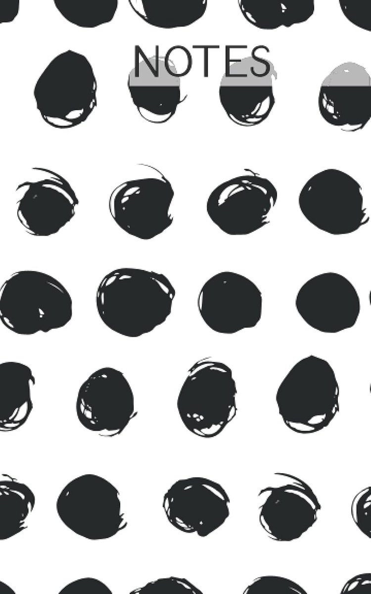 Black and White Dots - Notebook - Lined