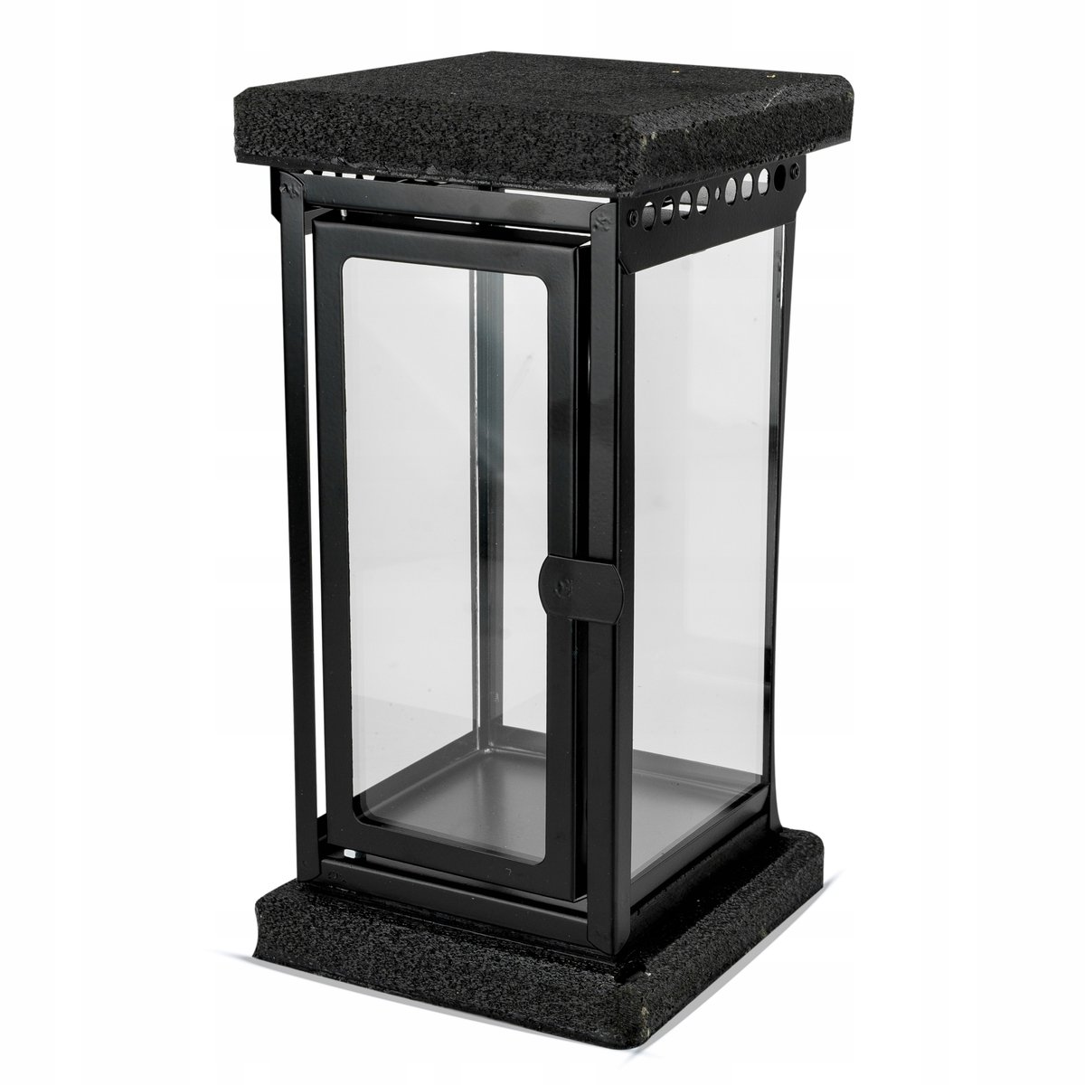 Exclusieve Grafkapel Lantaarn 27 cm Zwart - Hars en Metaal