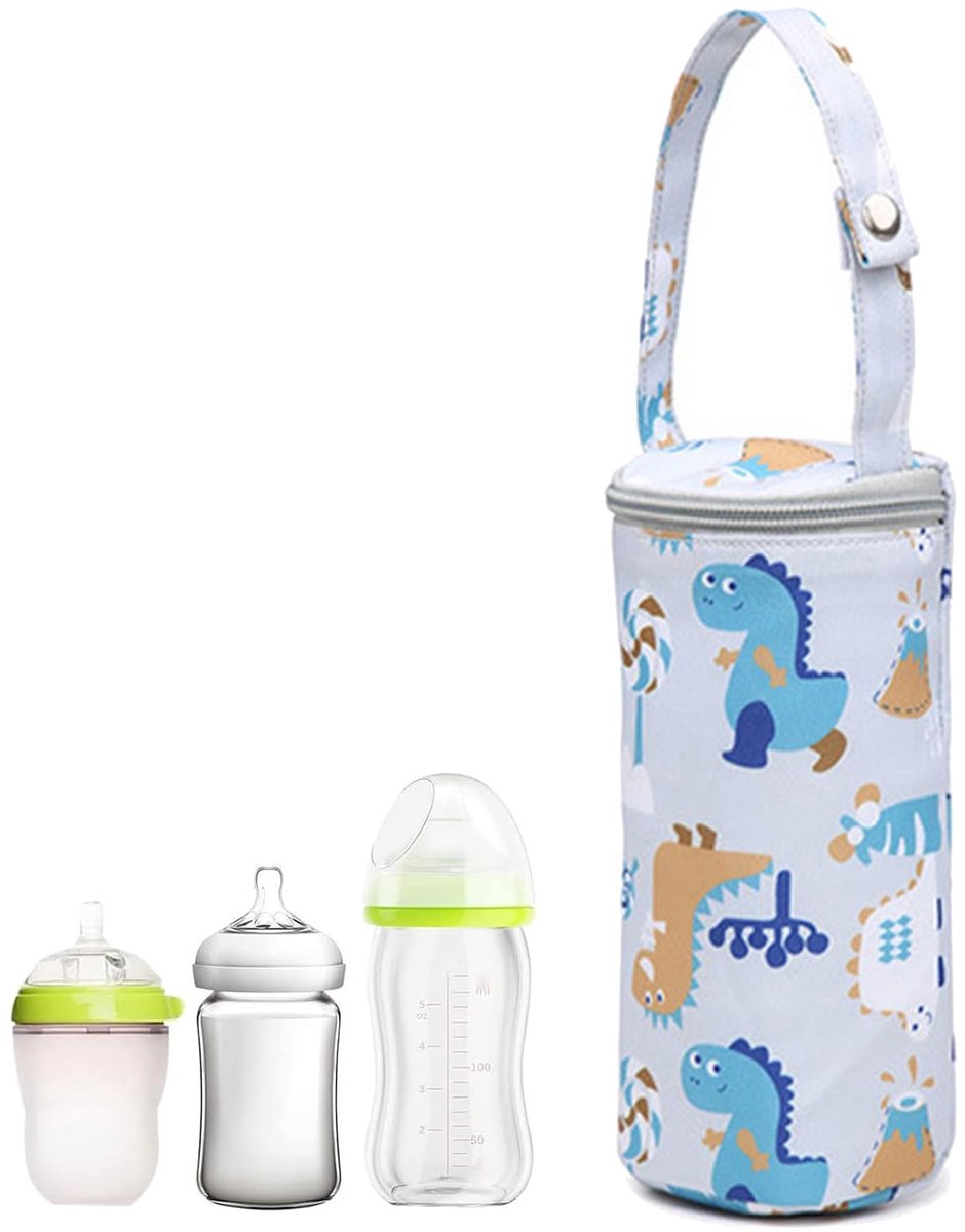 Liwankaqi Drinkfleshouder, isoleertas voor babymaaltijden, thermotas houdt vloeistoffen warm en koud, isolatietas voor - ShopVlot