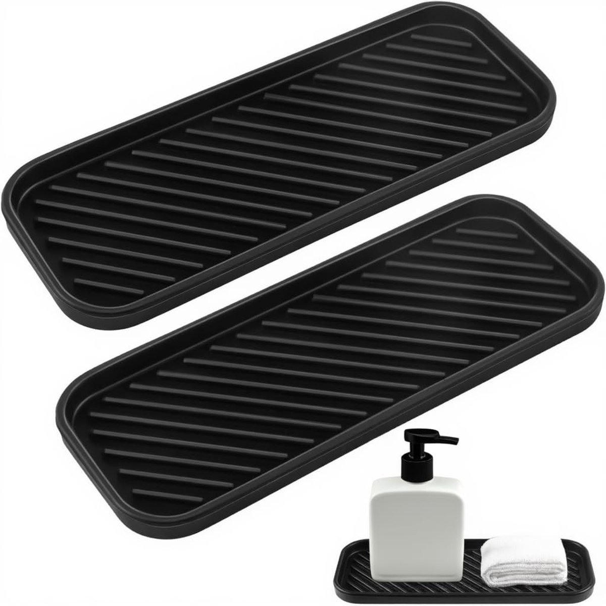 Omgoods - Set van 2 Multifunctionele Keuken Organizers voor Spons en Afwasmiddel