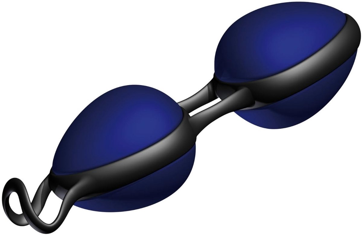 JOYDIVISION Joyballs Secret Duo - Loveballs Duo Blauw | Vaginale bal voor bekkenbodem fitness | Plezierballen gemaakt van Silikomed/TPE | Compatibel met glijmiddelen op waterbasis en siliconen
