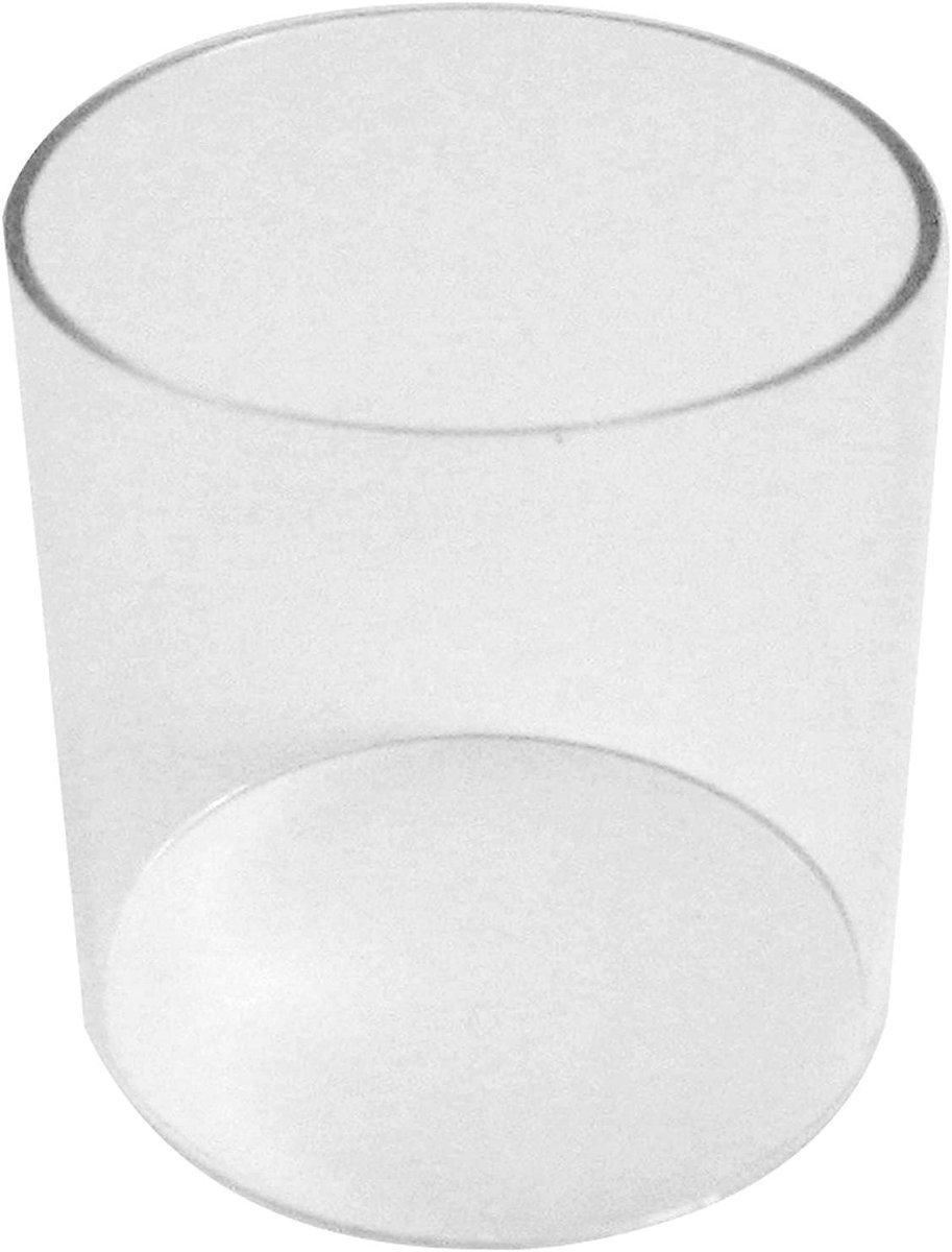 Vervangend Glas - Lantaarn Glas - Sfeer Creëren - Originele Pasvorm - 7 x 5 x 5 cm - Transparant