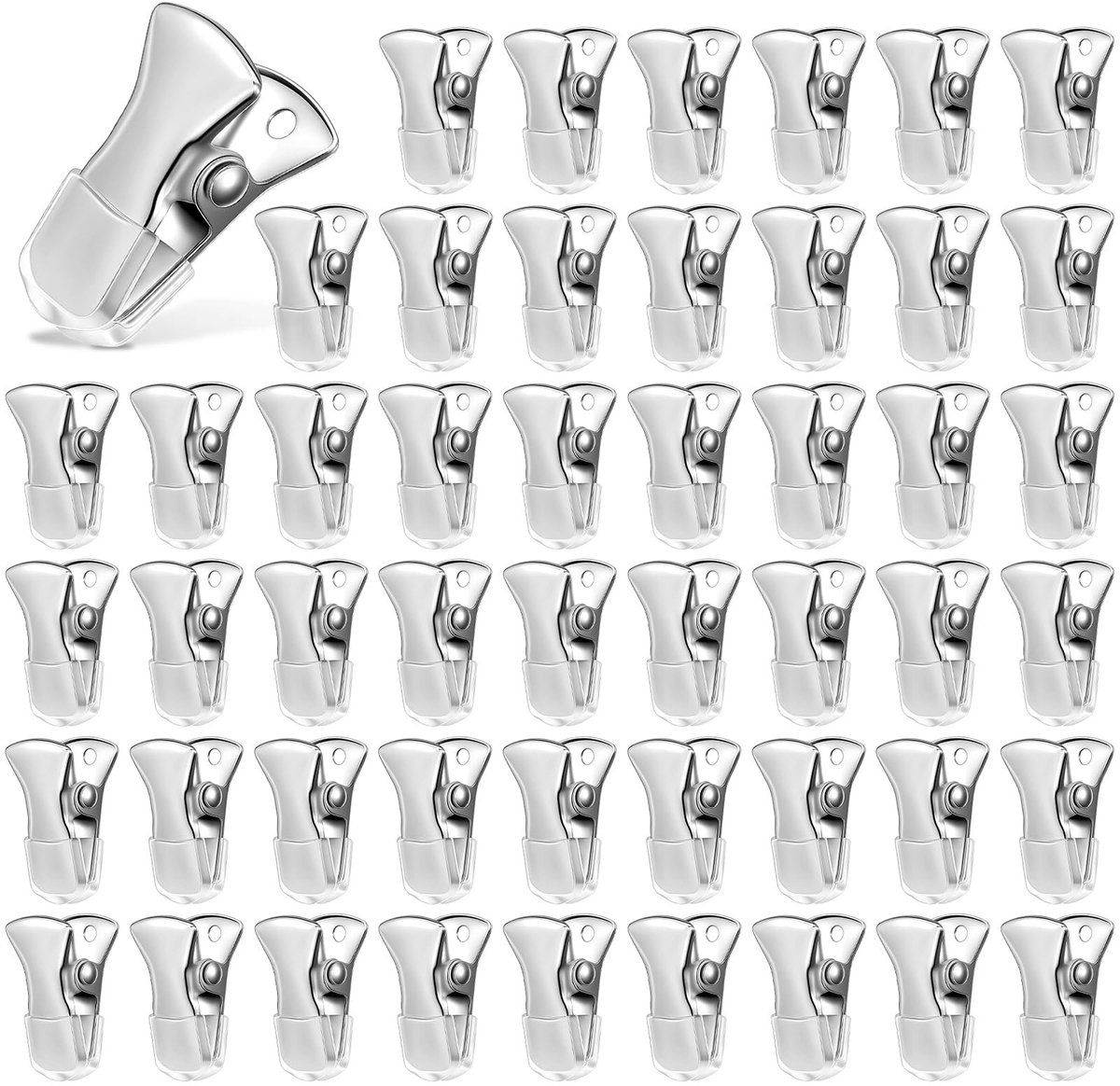Omgoods - Set van 50 Metalen Klemmen voor Diverse Toepassingen
