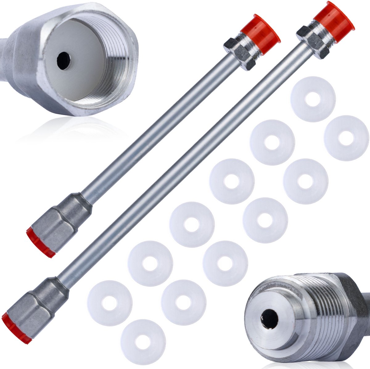 Rosfix Hogedruklans Set - Verlengstukken 30 cm en 50 cm - 290 bar, 7/8" 22mm, 10 Afdichtingen