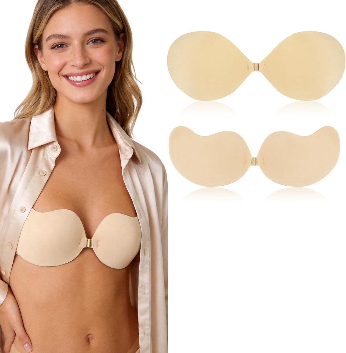 Draagbare en Herbruikbare Plakbeha's voor Vrouwen - Strapless, Push-Up en Onzichtbaar voor Bruiloften en Feestjes